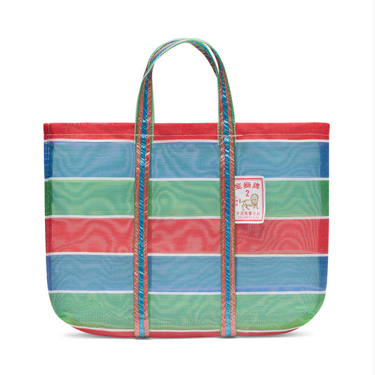 Small Gaji Dai tote bag with traditional Taiwan stripe pattern