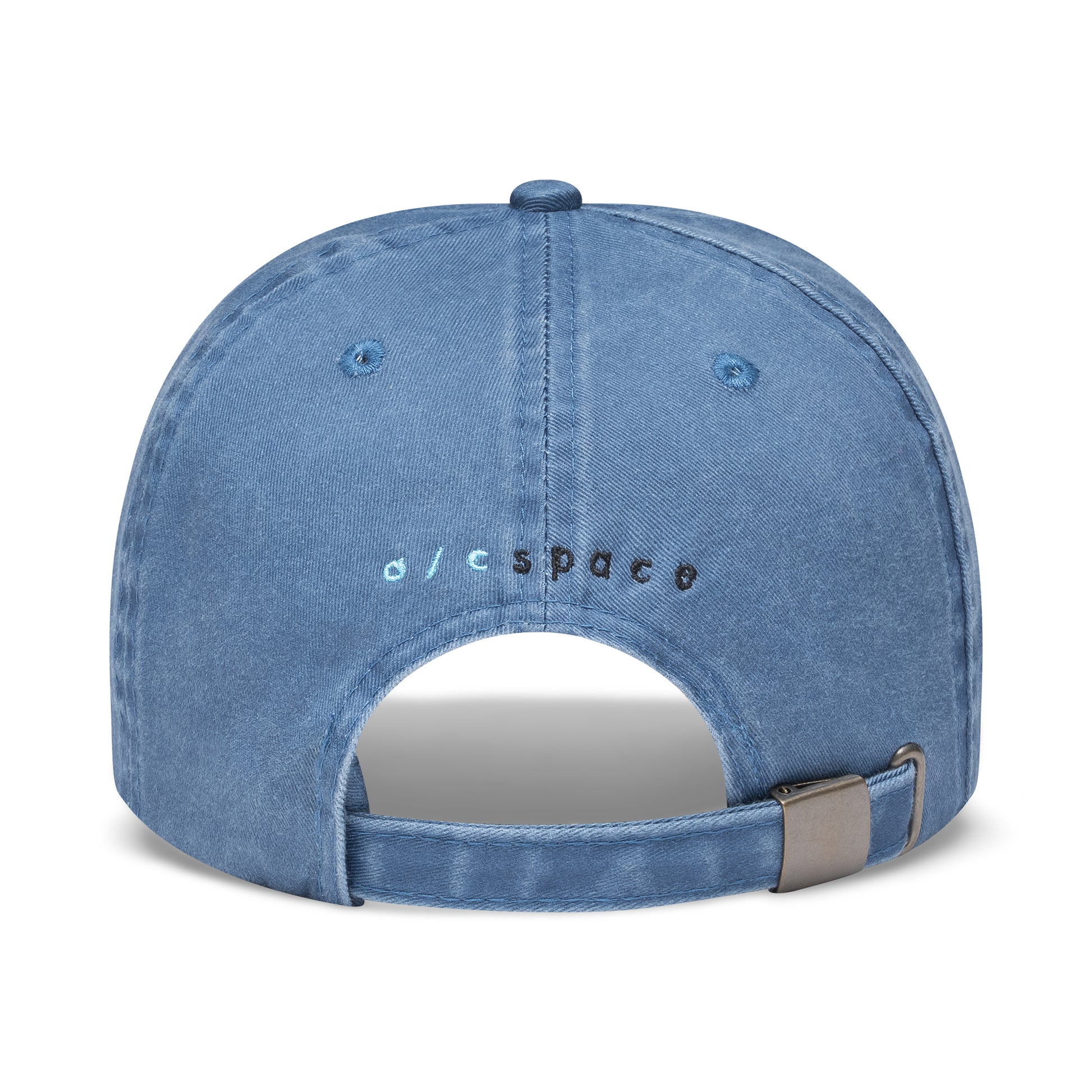 Back of pineapple baseball cap with a/c space logo embroidery