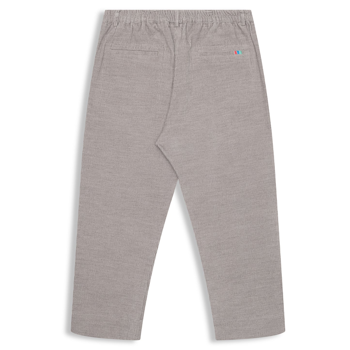 Cotton Wool Corduroy Pleated Pant in Grey Heather