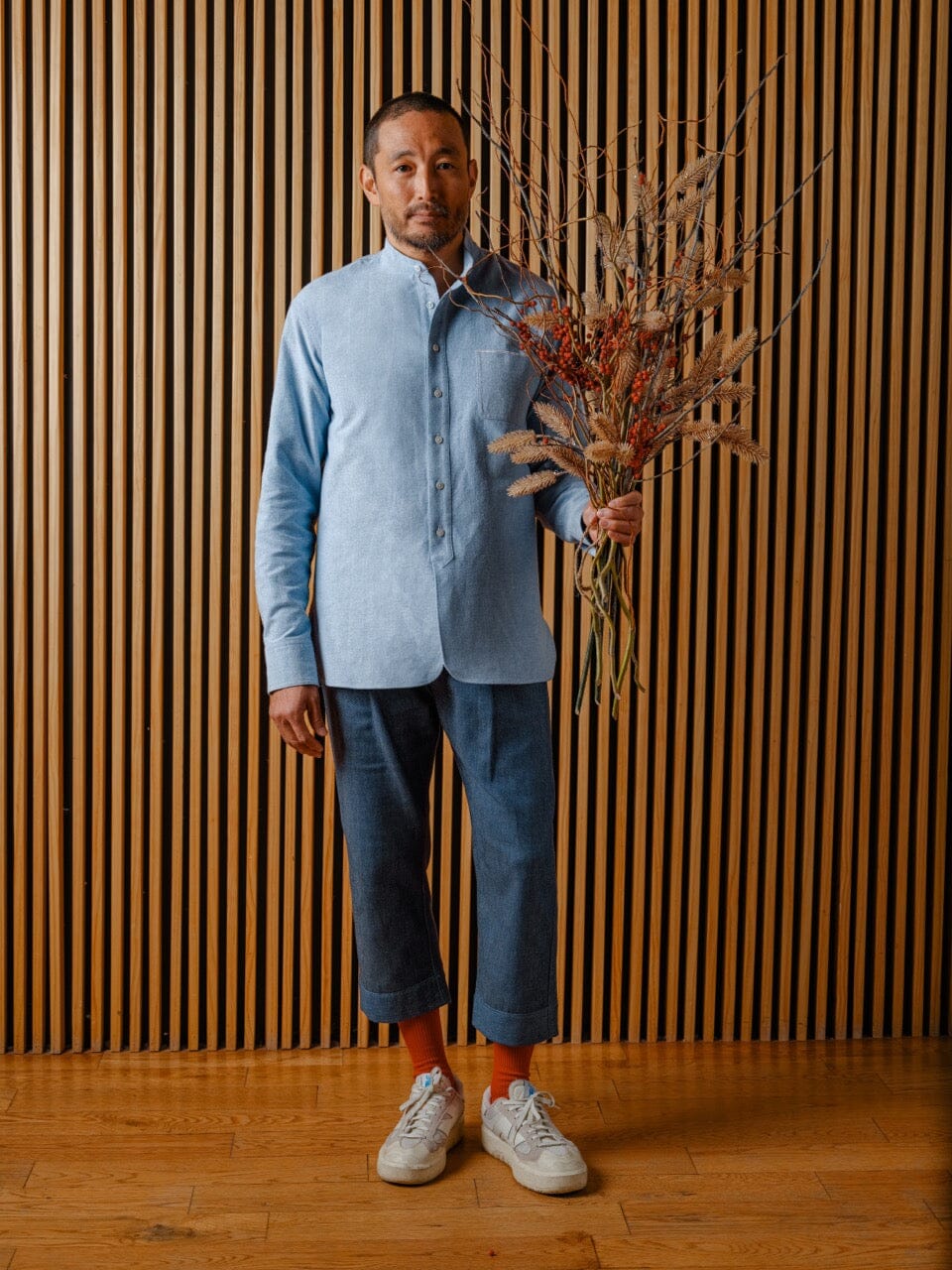 Brushed Selvedge Oxford Shirt Shirt a/c space 