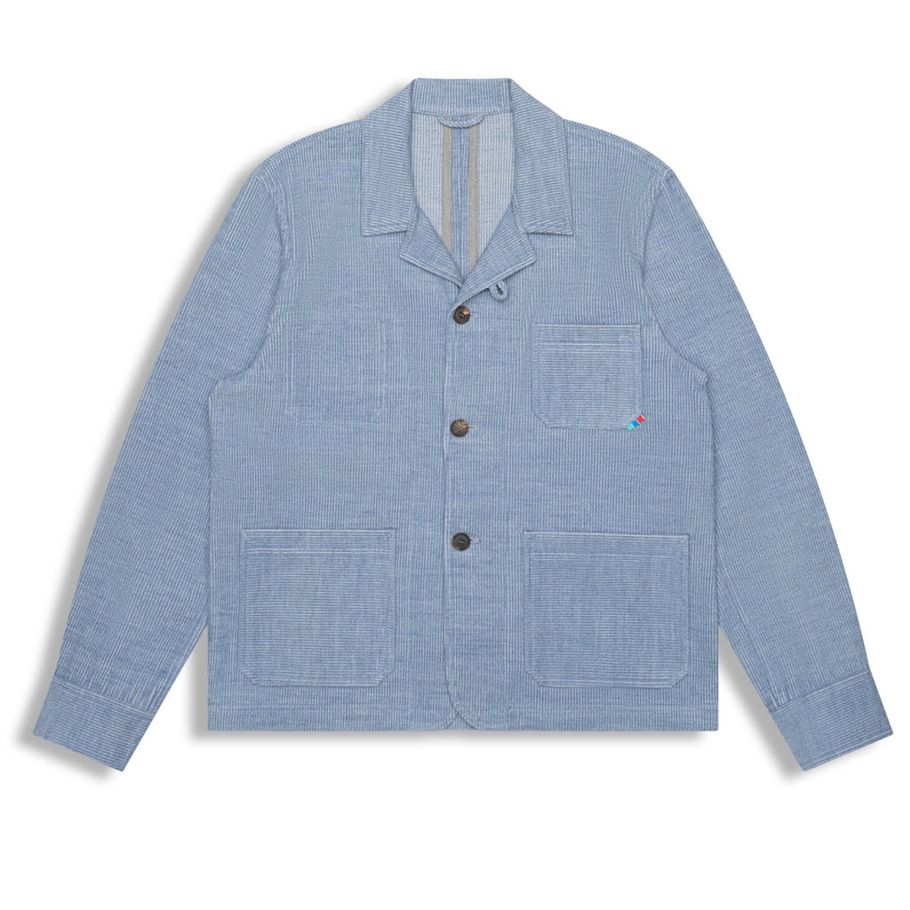 Cotton Wool Corduroy Chore Jacket - Blue Heather Jacket a/c space 